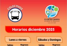 Horario de Colectivos Diciembre 2025