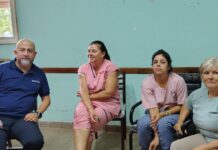 Reunión en el Hogar San Lucas de Serodino con autoridades provinciales