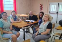 Visita a las escuelas de Correa