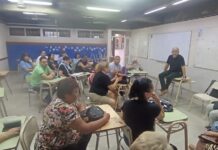 Reunión de afiliados en Totoras en el marco del proceso electoral