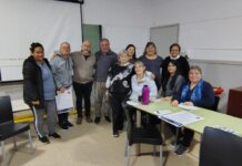 Reunidos con compañeros de Serodino y Andino.