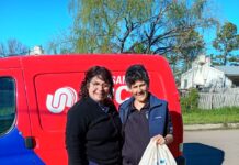 Milena recibió el beneficio del Bolsón por nacimiento