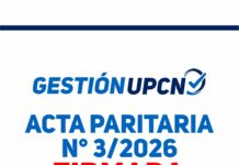 Acta Paritaria N°03/2026 firmada y disponible para su consulta